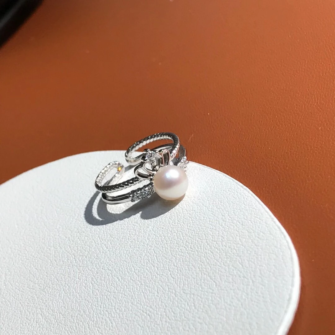 Crown 925 Sterling Silver Adjustable Ring Settings Findings Mountings Parts for Pearl Corals Jade Crystal, 5pcs/lot
Crown 925 Sterling Silver Adjustable Ring Settings Findings Mountings Parts for Pearl Corals Jade Crystal, 5pcs/lot