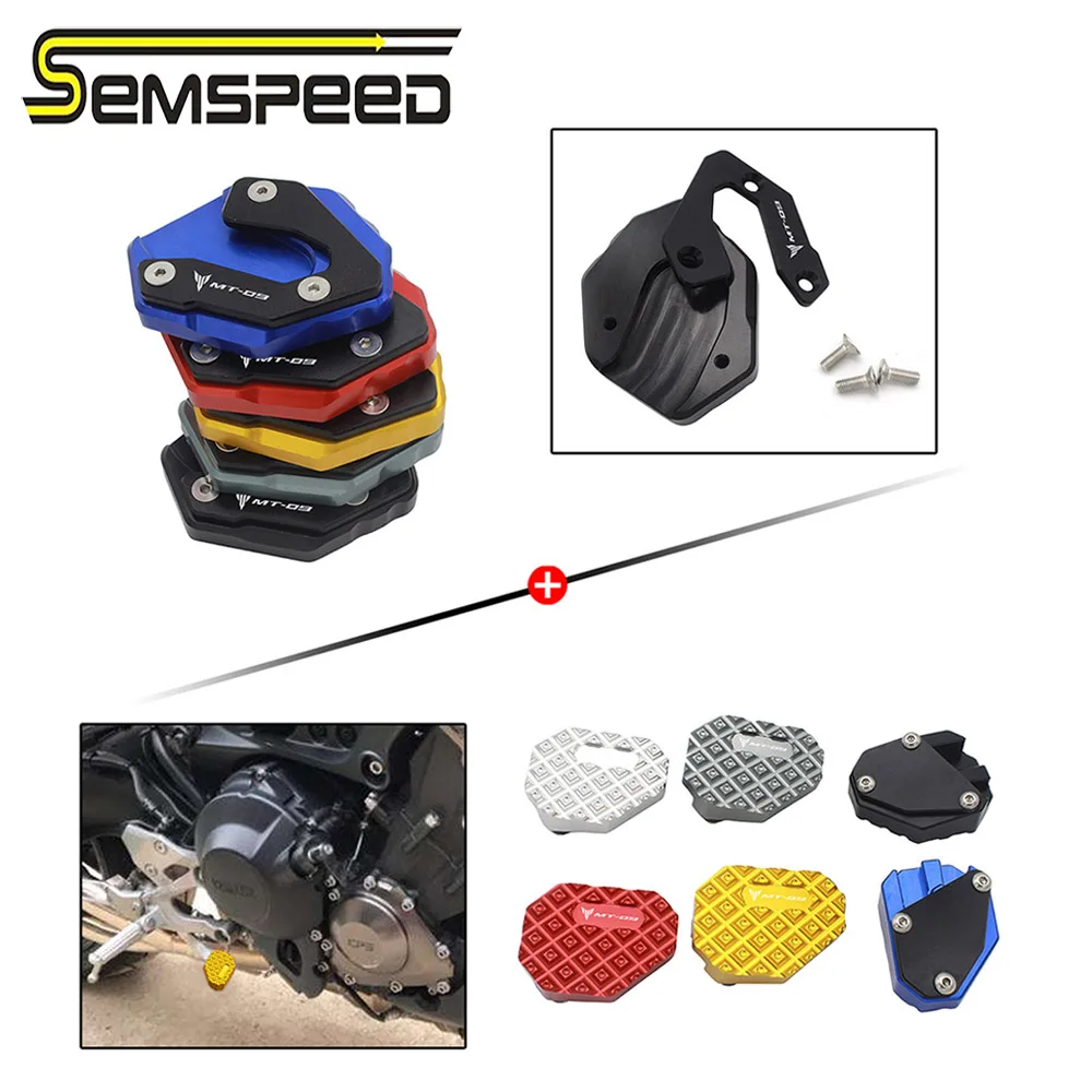 SEMSPEED CNC MT-09 Logo Kickstand Enlarge Side Stand Extension Plate Pad For Yamaha Rear Brake Peg Pads Extender Combination Set
SEMSPEED CNC MT-09 Logo Kickstand Enlarge Side Stand Extension Plate Pad For Yamaha Rear Brake Peg Pads Extender Combination Set