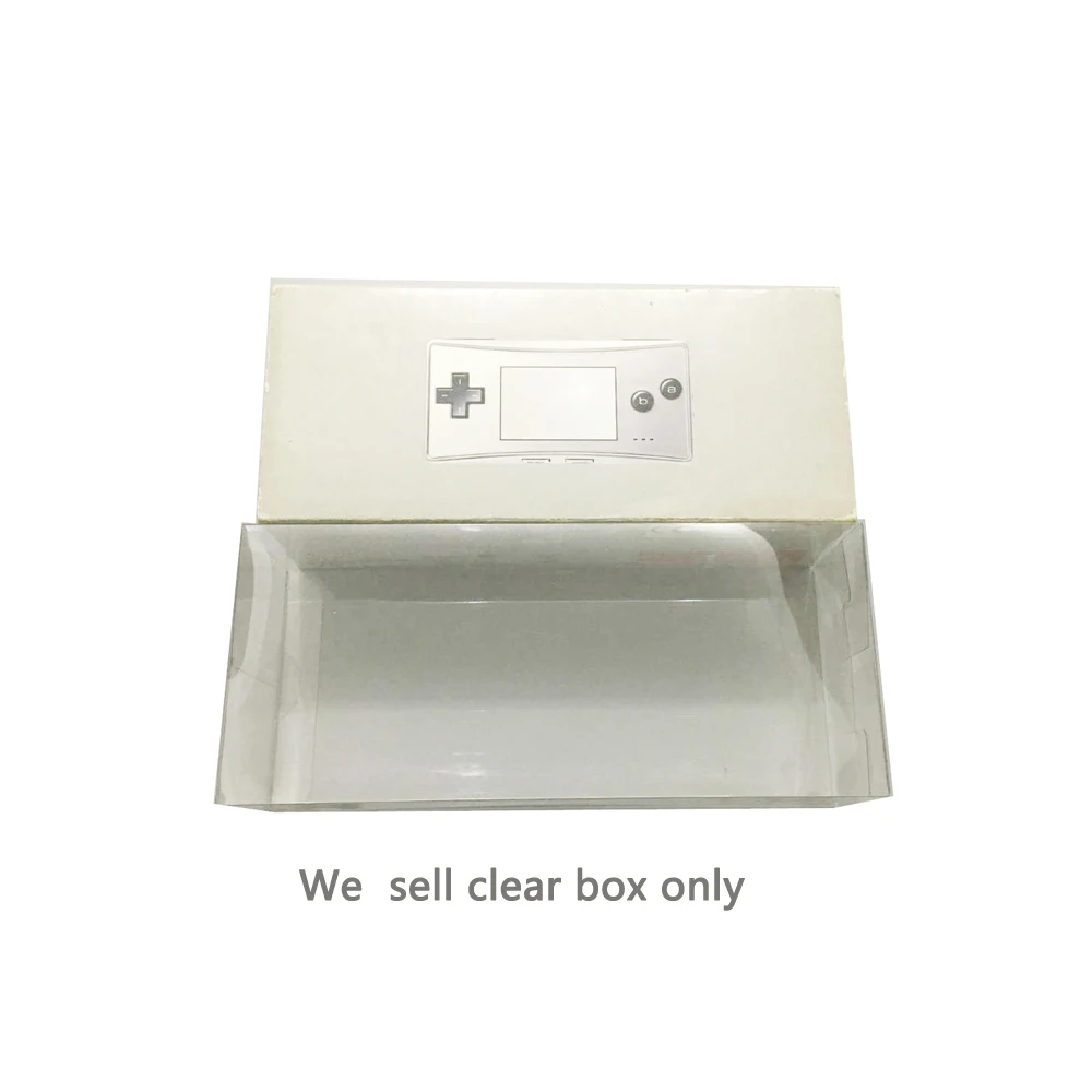 Clear transparent PET box cover For GBM for gameboy Micro EU version storage protection collection box
Clear transparent PET box cover For GBM for gameboy Micro EU version storage protection collection box