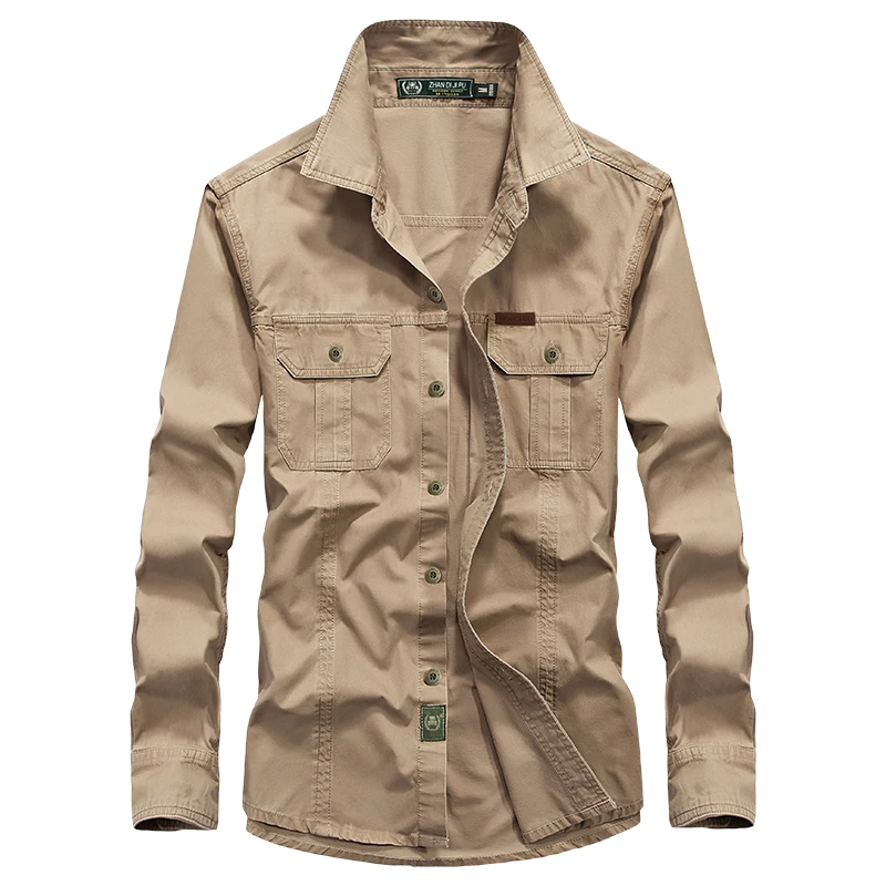 Latest Design Men's Outdoor Slim Fit Cargo Shirt 100% Cotton Wash Long Sleeve Military Tactical Mens Shirts
Latest Design Men's Outdoor Slim Fit Cargo Shirt 100% Cotton Wash Long Sleeve Military Tactical Mens Shirts