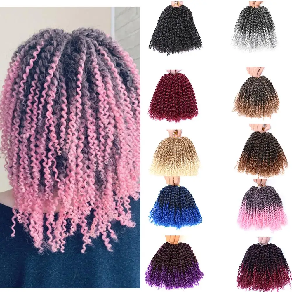 Mtmei Hair 8‘’ 3pcs/Pack Marlybob Hair Black Grey Blue Purple Pink Afro kinky Curly Crochet Hair Ombre Braiding Hair Extensions
Mtmei Hair 8‘’ 3pcs/Pack Marlybob Hair Black Grey Blue Purple Pink Afro kinky Curly Crochet Hair Ombre Braiding Hair Extensions