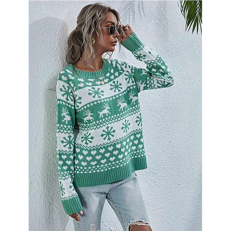 2021 Palenda Hot Sale Christmas Sweater O-neck Pullovers Oversized Female Knitted Top Outwear
2021 Palenda Hot Sale Christmas Sweater O-neck Pullovers Oversized Female Knitted Top Outwear