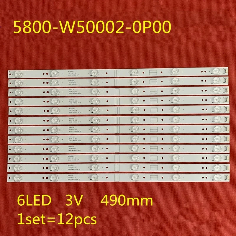 5Kit=60PCS LED Strip 6led For 50E5DHR 50X5 50X3 50M6 50B6E 5800-W50002-6P10 50E366W 50E3000 50E3500 50E6000 50E6100 V500DJ2-QS5
5Kit=60PCS LED Strip 6led For 50E5DHR 50X5 50X3 50M6 50B6E 5800-W50002-6P10 50E366W 50E3000 50E3500 50E6000 50E6100 V500DJ2-QS5