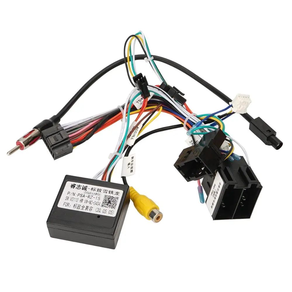 16 Pin Android Car Stereo Wiring Harness for Cit.roen C-QUATR / C-4 Low Fit Level (10 ~ 18) Low Fit with CANbus
16 Pin Android Car Stereo Wiring Harness for Cit.roen C-QUATR / C-4 Low Fit Level (10 ~ 18) Low Fit with CANbus