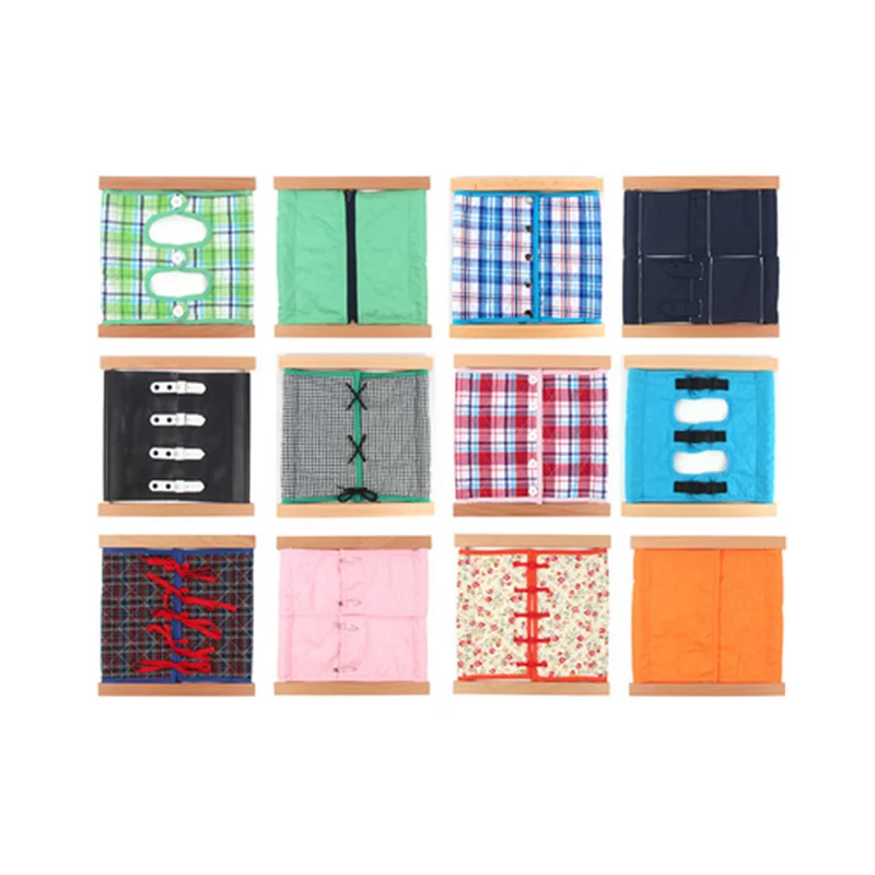 Montessori Basic Life Skill Practical Toys Wooden Detachable Dressing Frames Button/ Zip Up/ Lace Works Kids Early Learning
Montessori Basic Life Skill Practical Toys Wooden Detachable Dressing Frames Button/ Zip Up/ Lace Works Kids Early Learning