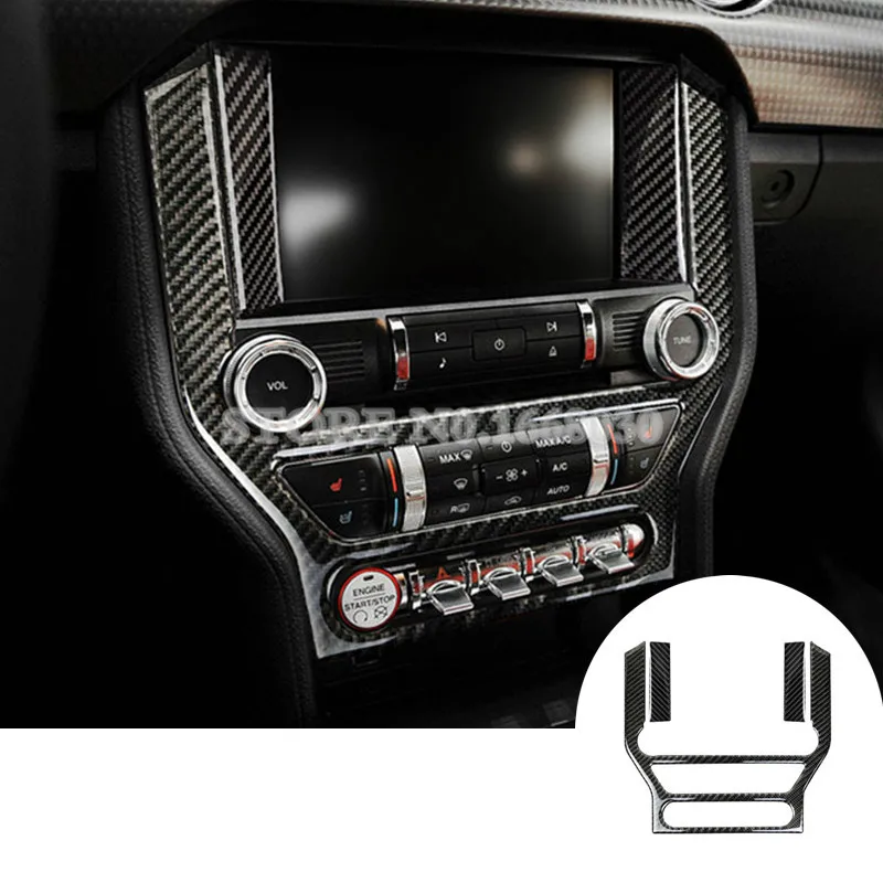 Carbon Fiber Center Console CD Panel Trim Cover 3pcs For Ford Mustang 2015-2021 Car accesories interior Car decoration
Carbon Fiber Center Console CD Panel Trim Cover 3pcs For Ford Mustang 2015-2021 Car accesories interior Car decoration