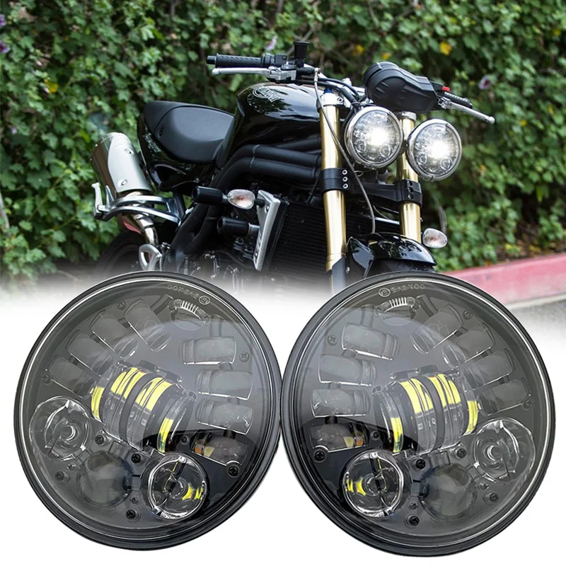 Round 5.75 inch led headlight High/ Low Beam for Triumph Rocket iii 3 & Speed Triple & Street Triple & Thunderbird.
Round 5.75 inch led headlight High/ Low Beam for Triumph Rocket iii 3 & Speed Triple & Street Triple & Thunderbird.