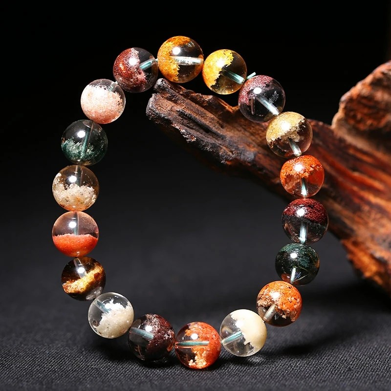 Natural Colorful Phantom Clear Round Beads Bracelet Crystal Phantom Women Men 8mm 9mm 10mm 11mm 12mm 13mm AAAAAA
Natural Colorful Phantom Clear Round Beads Bracelet Crystal Phantom Women Men 8mm 9mm 10mm 11mm 12mm 13mm AAAAAA