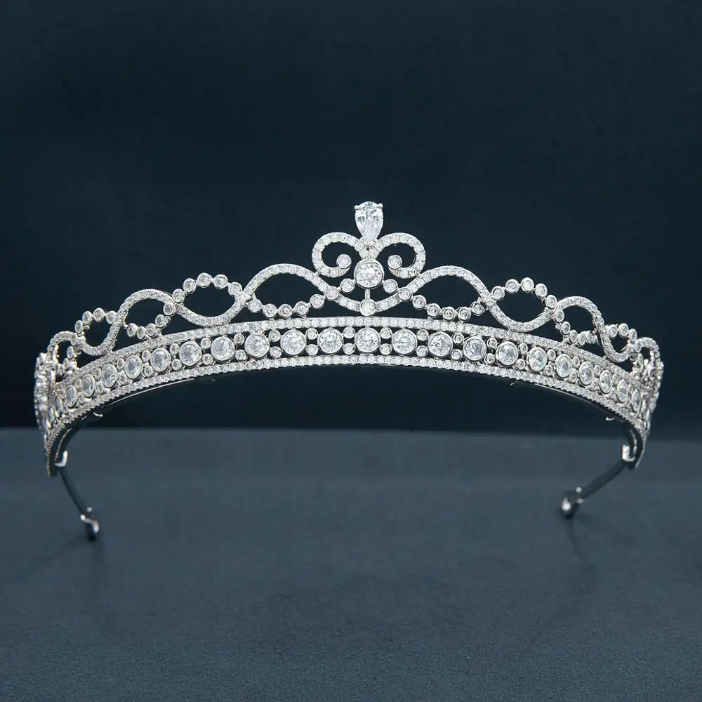 Classic Zirconia Royal Replica Tiara for Wedding,Crystal Princess Tiaras Diadem for Girl,Prom,Party Head Jewelry CH10372
Classic Zirconia Royal Replica Tiara for Wedding,Crystal Princess Tiaras Diadem for Girl,Prom,Party Head Jewelry CH10372