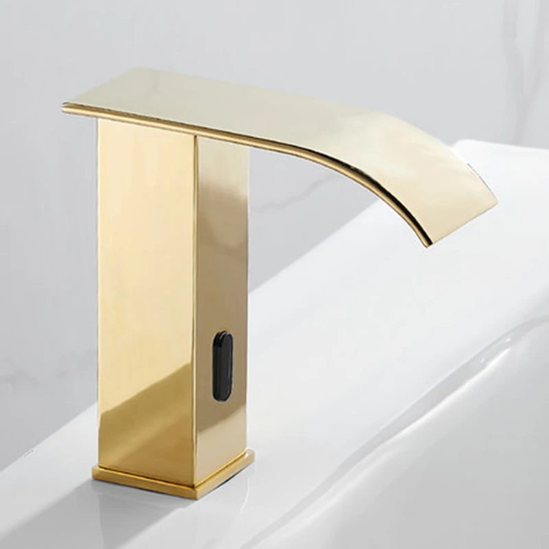 MTTUZK Black Gold Brass Deck Mounted Waterfall Automatic Sensor Faucet Bathroom Basin Touchless infrared Faucet Gold Sensor Tap
MTTUZK Black Gold Brass Deck Mounted Waterfall Automatic Sensor Faucet Bathroom Basin Touchless infrared Faucet Gold Sensor Tap