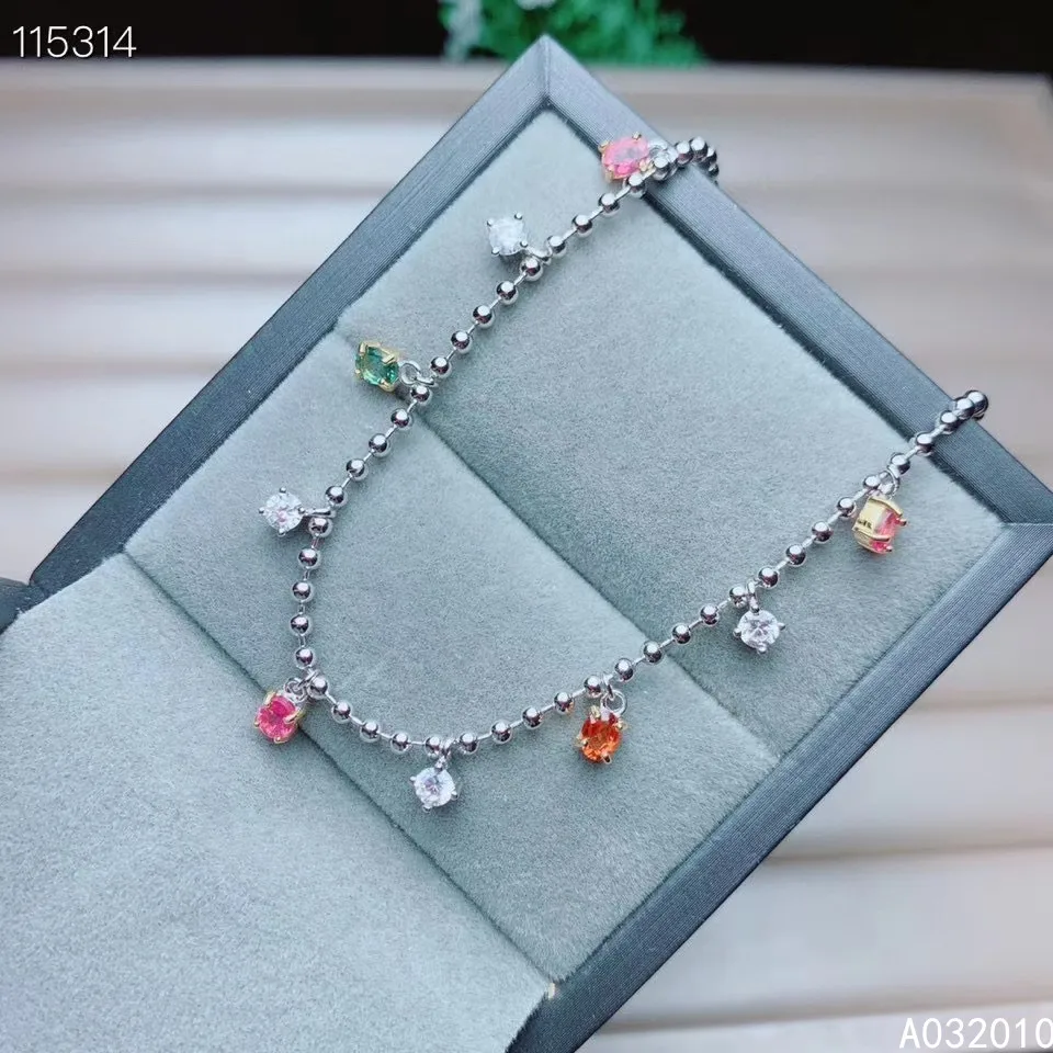 KJJEAXCMY Fine Jewelry 925 Sterling Silver inlaid gemstone tourmaline women hand bracelet trendy support test hot selling
KJJEAXCMY Fine Jewelry 925 Sterling Silver inlaid gemstone tourmaline women hand bracelet trendy support test hot selling