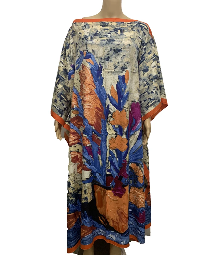 African Dresses For Women traditional Printed Silk kaftan women Maxi dresses batwing Sleeve Full length Bohemian dress
African Dresses For Women traditional Printed Silk kaftan women Maxi dresses batwing Sleeve Full length Bohemian dress