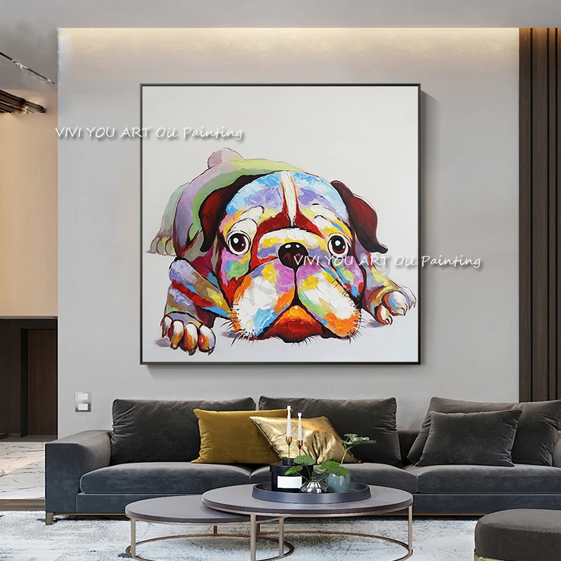 Modern Funny Dog Oil Watercolor Canvas Painting Posters Handmade Quadros Wall Art Picture for Living Room Home Decor Cuadros
Modern Funny Dog Oil Watercolor Canvas Painting Posters Handmade Quadros Wall Art Picture for Living Room Home Decor Cuadros