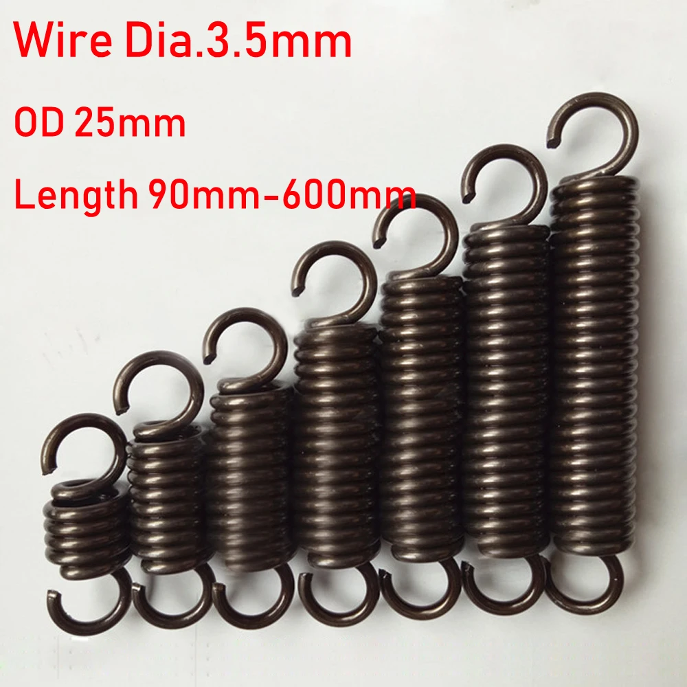 1pcs Wire Diameter 3.5mm Tension Extension Spring Expansion Springs Length 90/110/130/150/170/190/200/220-600mmOut Diameter 25mm
1pcs Wire Diameter 3.5mm Tension Extension Spring Expansion Springs Length 90/110/130/150/170/190/200/220-600mmOut Diameter 25mm