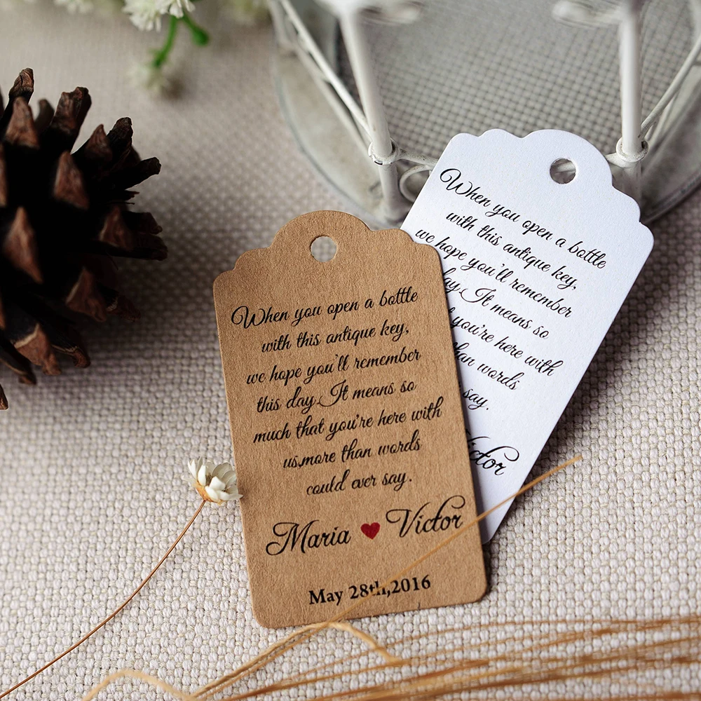J1 100pcs 3.5x6.2cm Love Label Customization Personalized Tag Gift Tags Invitation To Attend A Wedding Your Name Labels
J1 100pcs 3.5x6.2cm Love Label Customization Personalized Tag Gift Tags Invitation To Attend A Wedding Your Name Labels