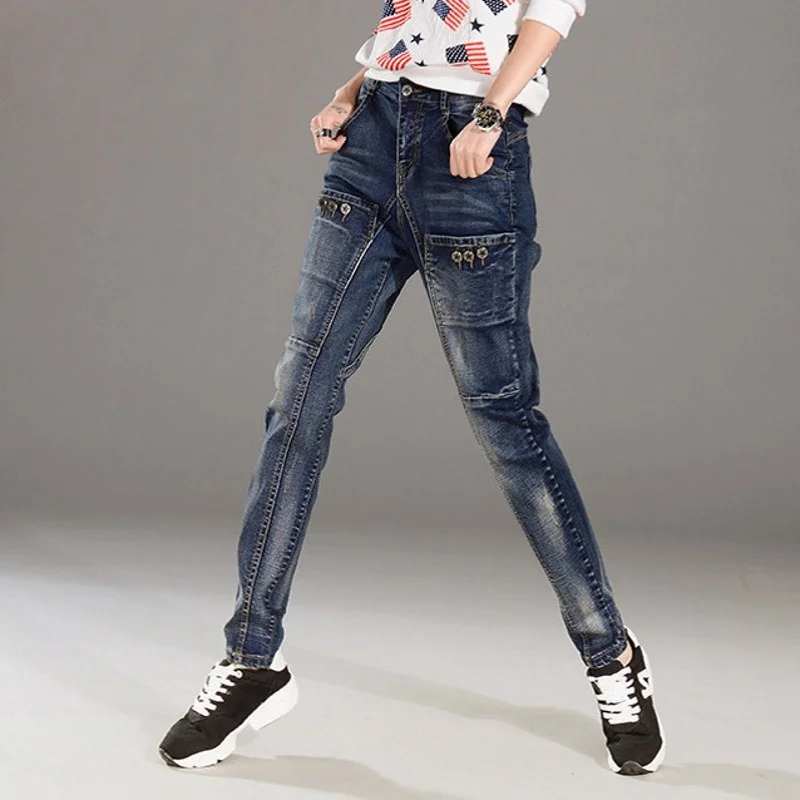 Autumn New Harem Loose Jeans Women Embroidery Korean Female Denim Pants Solid Drop Baggy Pants High Waist Trousers Girl
Autumn New Harem Loose Jeans Women Embroidery Korean Female Denim Pants Solid Drop Baggy Pants High Waist Trousers Girl