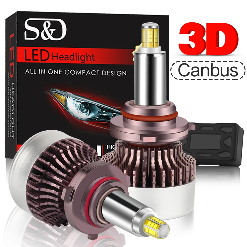 2Pcs 9005 HB3 LED Headlight Bulbs Canbus 12 sides 3D High Power 80W 360 Degree Lighting 20000LM 6000K White High Beam/Fog Light
2Pcs 9005 HB3 LED Headlight Bulbs Canbus 12 sides 3D High Power 80W 360 Degree Lighting 20000LM 6000K White High Beam/Fog Light