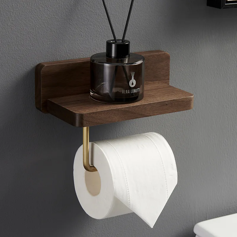 Solid Wood Brass Toilet Paper Holder Wall Mounted Bathroom Tissue Paper Holder Bathroom Accessories Walnut Beech Body
Solid Wood Brass Toilet Paper Holder Wall Mounted Bathroom Tissue Paper Holder Bathroom Accessories Walnut Beech Body
