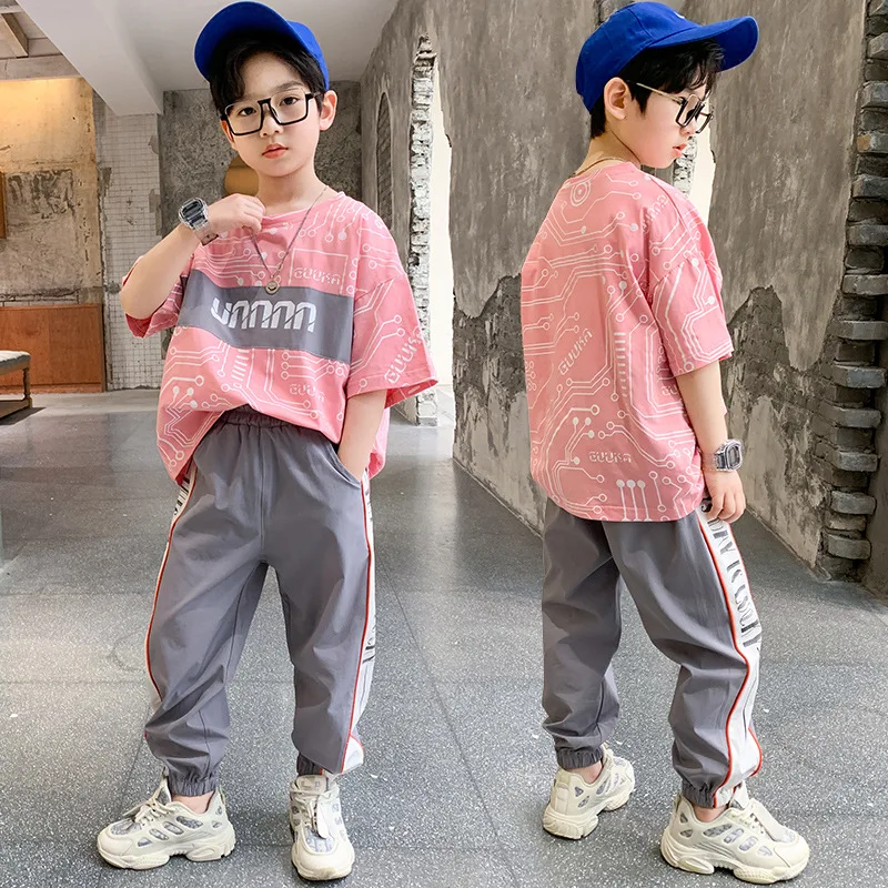 Cool Spring Summer Children's Clothes Suit Boys T-Shirt+ Pants 2pcs/Set Kids Teenage Top School Beach Boy Clothing High Quality
Cool Spring Summer Children's Clothes Suit Boys T-Shirt+ Pants 2pcs/Set Kids Teenage Top School Beach Boy Clothing High Quality