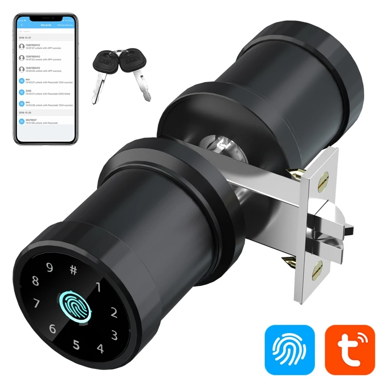 Keyless Fingerprint Touch Screen Digital Door Lock Tuya APP Control Electronic Door Lock Easy Installation For Home Office Hotel
Keyless Fingerprint Touch Screen Digital Door Lock Tuya APP Control Electronic Door Lock Easy Installation For Home Office Hotel