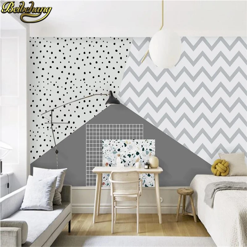 beibehang Custom Nordic modern small fresh abstract geometric wave dot wallpapers for living room background mural wall paper
beibehang Custom Nordic modern small fresh abstract geometric wave dot wallpapers for living room background mural wall paper