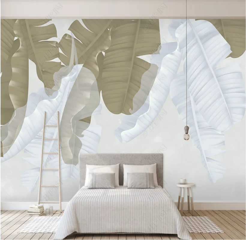 Custom 8D wall cloth modern simple hand-painted leaf Nordic modern simple TV living room bedroom background wall wallpaper mural
Custom 8D wall cloth modern simple hand-painted leaf Nordic modern simple TV living room bedroom background wall wallpaper mural