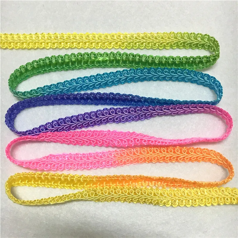 10 Yards/Pack 10mm Multi Rainbow Color Thread Rayon Wave Lace Fabric Sewing Trim DIY Wedding Craft Centipede Braided Ribbon Lace
10 Yards/Pack 10mm Multi Rainbow Color Thread Rayon Wave Lace Fabric Sewing Trim DIY Wedding Craft Centipede Braided Ribbon Lace