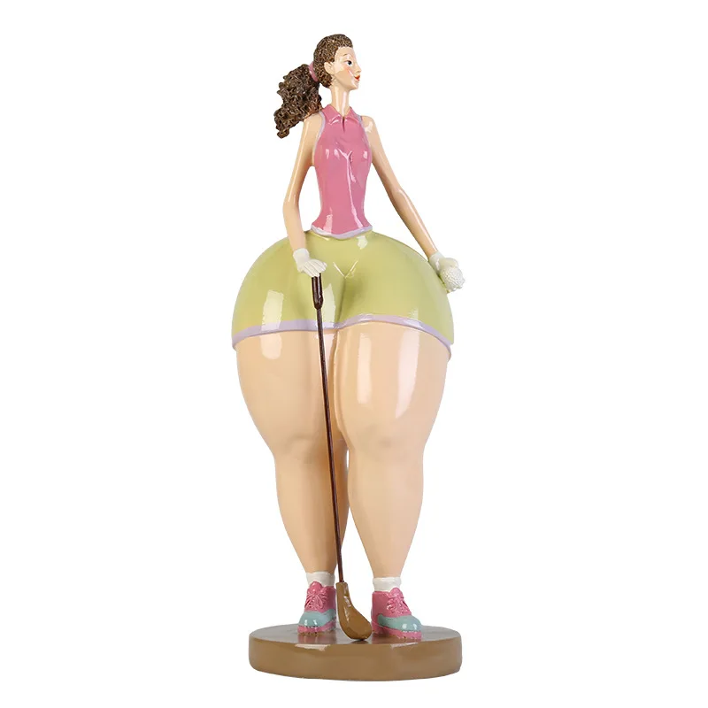 Modern Style Abstract Yoga Golf Fat Lady Sculpture Sports Character Art Figurines Resin Art&Craft Simple Home Decoration R2336
Modern Style Abstract Yoga Golf Fat Lady Sculpture Sports Character Art Figurines Resin Art&Craft Simple Home Decoration R2336