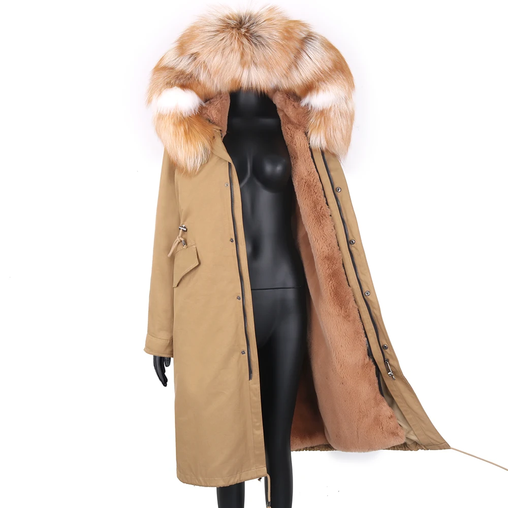 2021 Women X-Long Parka Real Fox Fur Coat Natural Fur Collar Hood Thick Warm Removable Streetwear Parka New Winter Jacket
2021 Women X-Long Parka Real Fox Fur Coat Natural Fur Collar Hood Thick Warm Removable Streetwear Parka New Winter Jacket