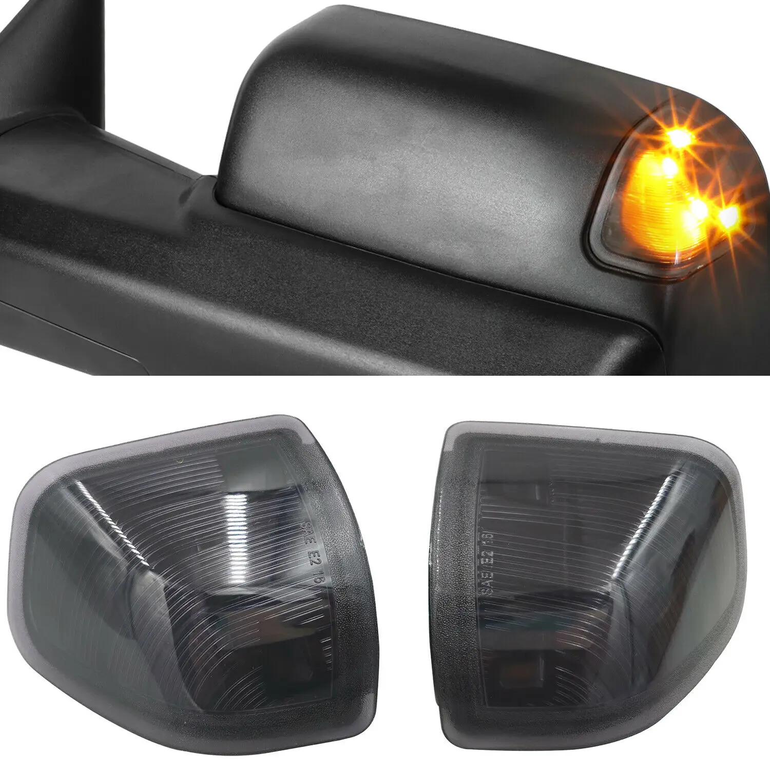 Smoke / Clear Lens Amber LED Side Mirror Turn Signal Lights For Dodge Ram 1500 2500 3500
Smoke / Clear Lens Amber LED Side Mirror Turn Signal Lights For Dodge Ram 1500 2500 3500