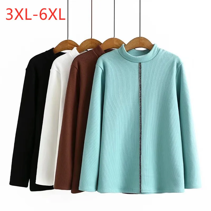 Large women's autumn and winter new fashion top thickened bottoming Plus Size shirt
Large women's autumn and winter new fashion top thickened bottoming Plus Size shirt
