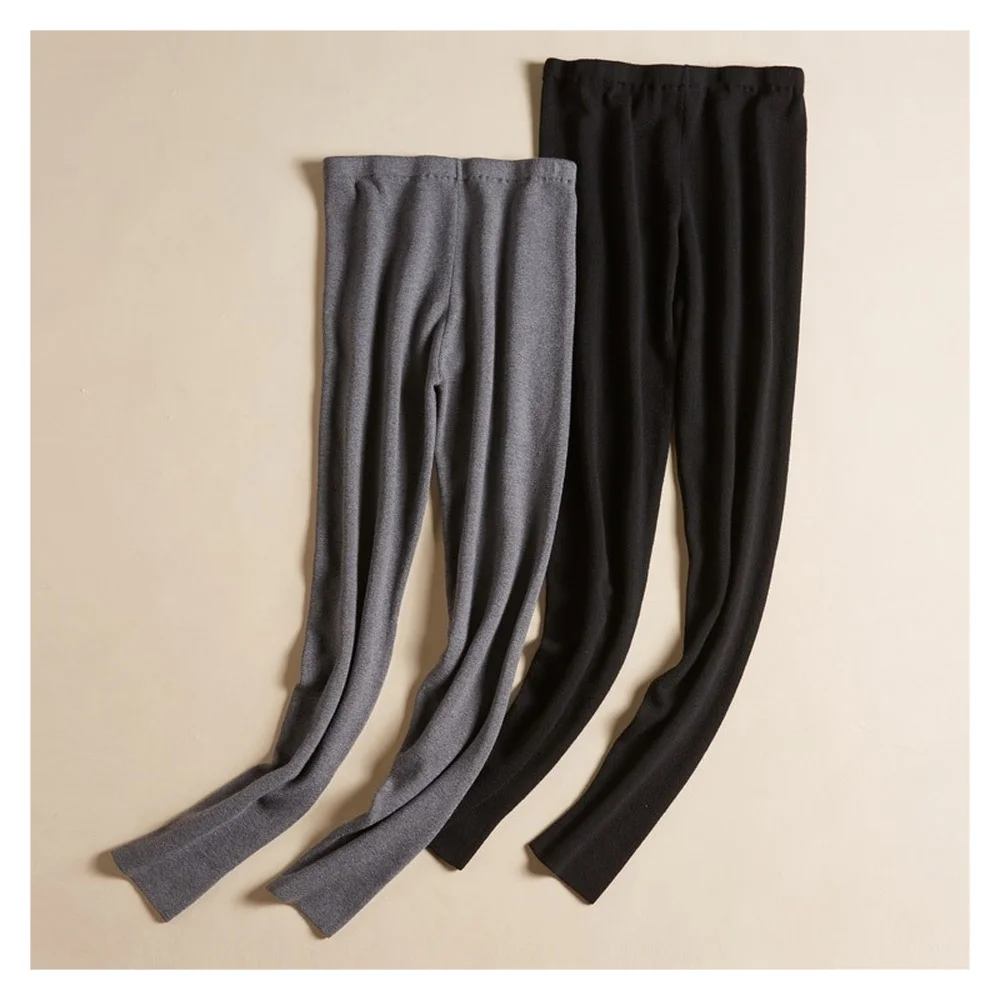 Thickened Silk Cashmere Blended Leggings Autumn Women's Warm Pencil Boots Wool Pants
Thickened Silk Cashmere Blended Leggings Autumn Women's Warm Pencil Boots Wool Pants