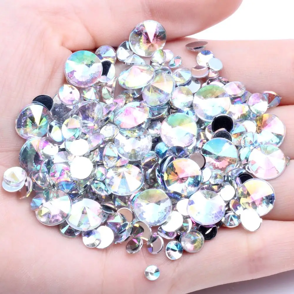 Acrylic Rhinestones AB Colors Flatback Pointed 1000pcs 5mm Silver Foiled Glue On Beads For Nails Art Phone Cases DIY Decorations
Acrylic Rhinestones AB Colors Flatback Pointed 1000pcs 5mm Silver Foiled Glue On Beads For Nails Art Phone Cases DIY Decorations