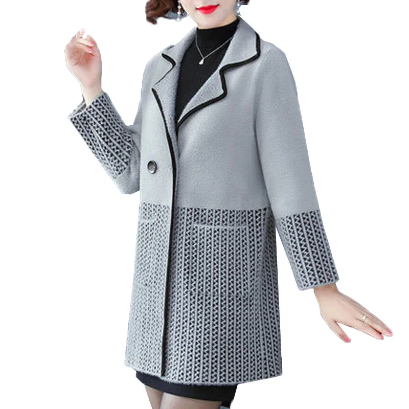2021New Spring Autumn Ladies Woolen Coat Imitate Mink Fleece Women Windbreakers Jacket Long Sleeve Suit Collar Female Outerwear
2021New Spring Autumn Ladies Woolen Coat Imitate Mink Fleece Women Windbreakers Jacket Long Sleeve Suit Collar Female Outerwear