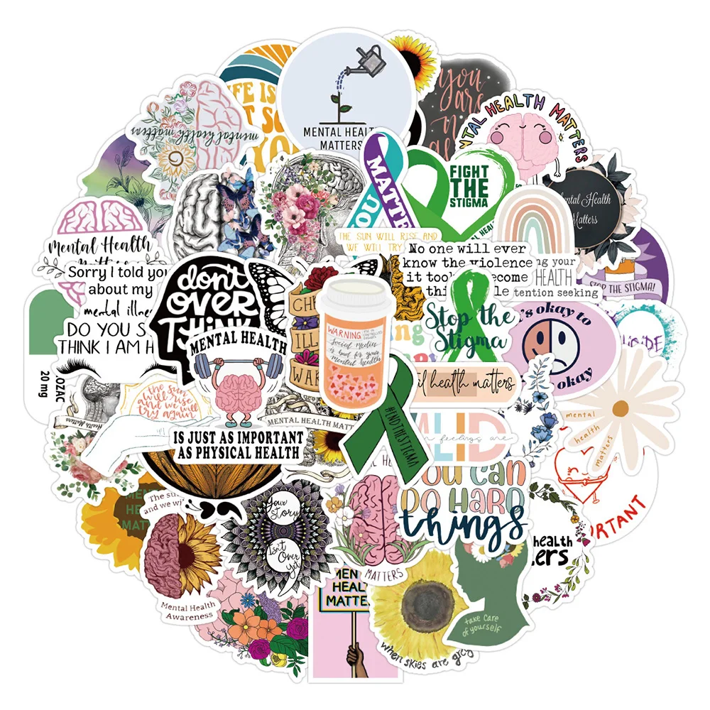 10/30/50PCS Mental Health Stickers Aesthetic DIY Scrapbooking Laptop Phone Diary Cartoon Waterproof Kids Graffiti Stickers Decal
10/30/50PCS Mental Health Stickers Aesthetic DIY Scrapbooking Laptop Phone Diary Cartoon Waterproof Kids Graffiti Stickers Decal