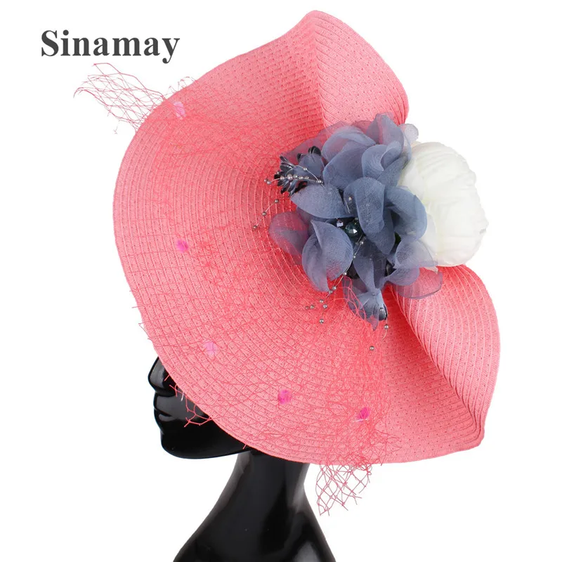 Elegant Women Wedding Pink Headwear With Flower Formal Fascinator Hat Headband Gorgeous Ladies Marriage Chic Hair Accessories
Elegant Women Wedding Pink Headwear With Flower Formal Fascinator Hat Headband Gorgeous Ladies Marriage Chic Hair Accessories