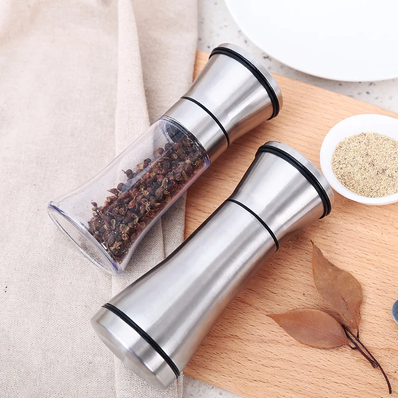 Spice Grain Grinder Glass Stainless Steel Pepper Salt Shaker Portable Manual Coffee Grinder Can Adjust Spice Bottle Kitchen Tool
Spice Grain Grinder Glass Stainless Steel Pepper Salt Shaker Portable Manual Coffee Grinder Can Adjust Spice Bottle Kitchen Tool