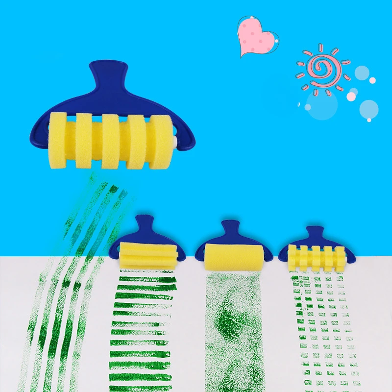4pcs DIY Toy Sponge Children Graffiti Art Craft Painting Set Home School Handmaking Big Roller Mould handle Tool Kids Handicraft
4pcs DIY Toy Sponge Children Graffiti Art Craft Painting Set Home School Handmaking Big Roller Mould handle Tool Kids Handicraft