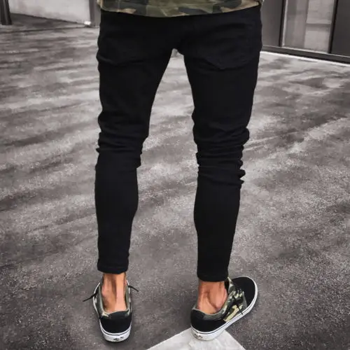 Men's Ripped Jeans Solid Color Comfortable Breathable Pants Denim Trousers Fashion Slim Zipper Jeans Streetwear
Men's Ripped Jeans Solid Color Comfortable Breathable Pants Denim Trousers Fashion Slim Zipper Jeans Streetwear