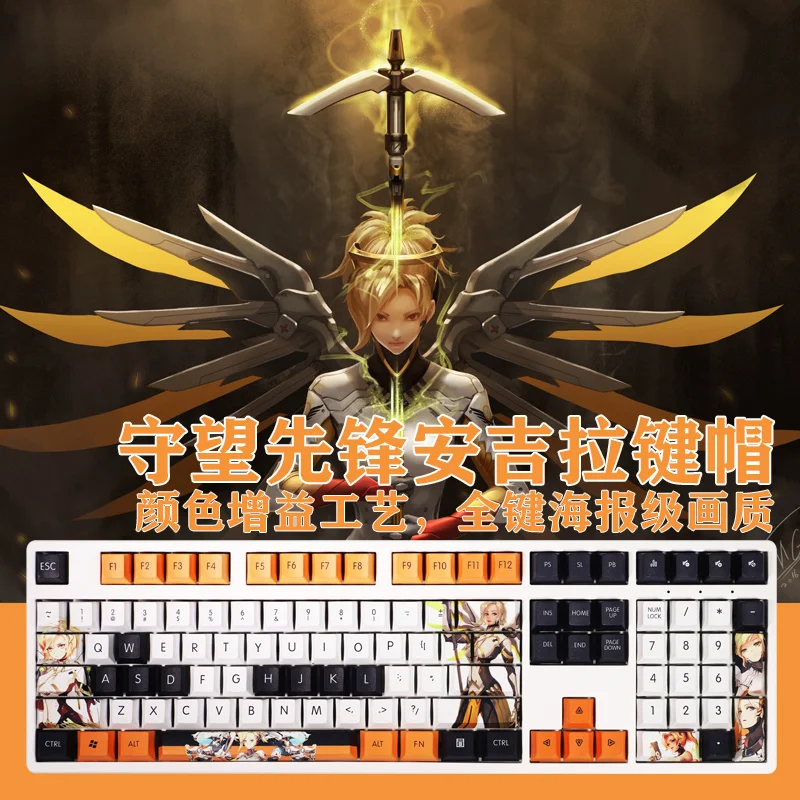 1 Set PBT Dye Sublimation Keycaps Two Dimensional Cartoon Anime Classic Gaming Key Caps For OW Mercy Cherry Profile Keycap
1 Set PBT Dye Sublimation Keycaps Two Dimensional Cartoon Anime Classic Gaming Key Caps For OW Mercy Cherry Profile Keycap