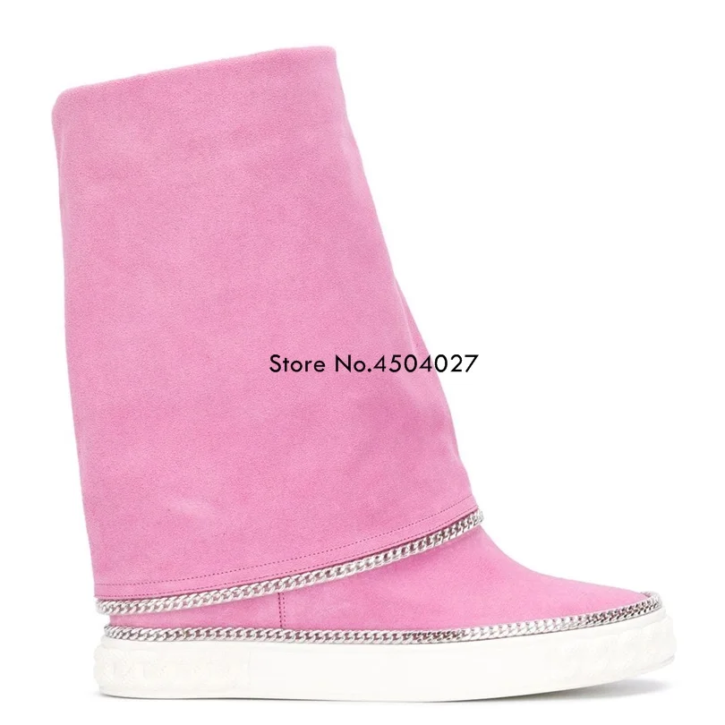 New Design Red/Blue/Rose Red Chain Women Ankle Boots Hidden Heel Boots Women Shoes Fashion Slip-on Casual Shoes
New Design Red/Blue/Rose Red Chain Women Ankle Boots Hidden Heel Boots Women Shoes Fashion Slip-on Casual Shoes