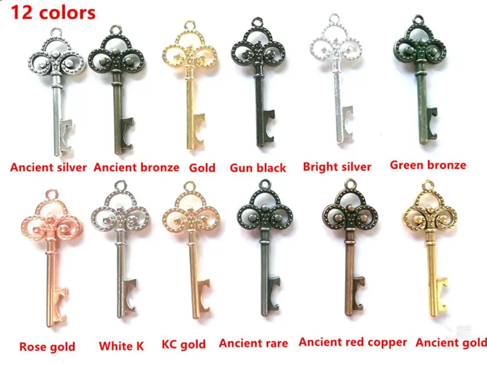 Hot sale 12 color retro metal zinc alloy key bottle opener pendant pendant DIY handmade jewelry necklace making
Hot sale 12 color retro metal zinc alloy key bottle opener pendant pendant DIY handmade jewelry necklace making
