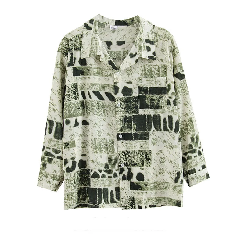 New Men's Spring And Autumn Casual Retro Ink Printing Shirt Long -Sleeved Trendy Handsome Loose Shirt Fashionable All-Match Soft
New Men's Spring And Autumn Casual Retro Ink Printing Shirt Long -Sleeved Trendy Handsome Loose Shirt Fashionable All-Match Soft