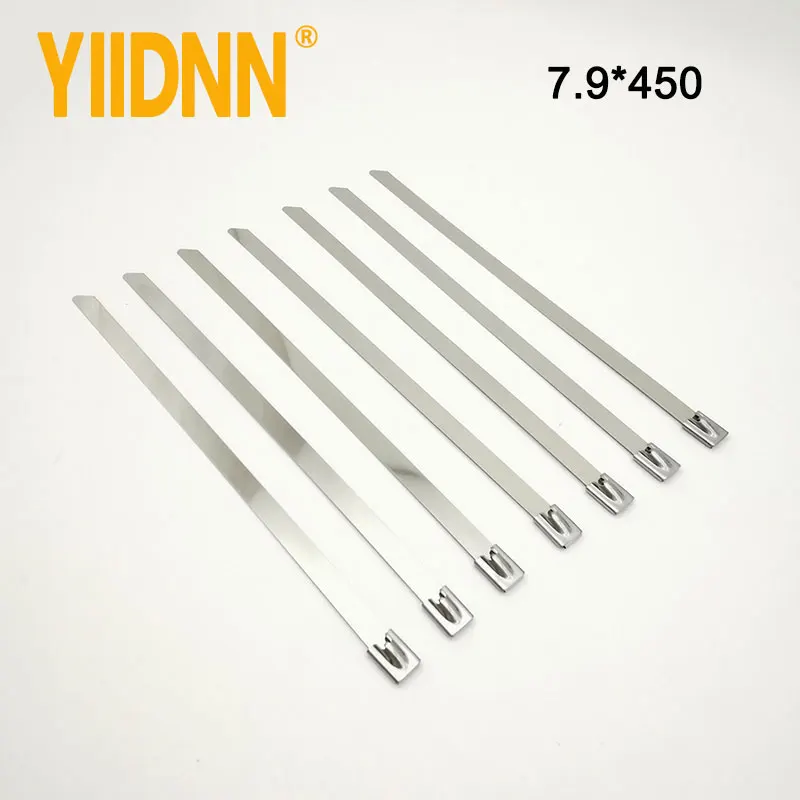 100pcs 5/16Inches(7.9mm)Wide 0.25mm Thick Stainless Steel Sprayed Cable Tie, 450mm Length
100pcs 5/16Inches(7.9mm)Wide 0.25mm Thick Stainless Steel Sprayed Cable Tie, 450mm Length