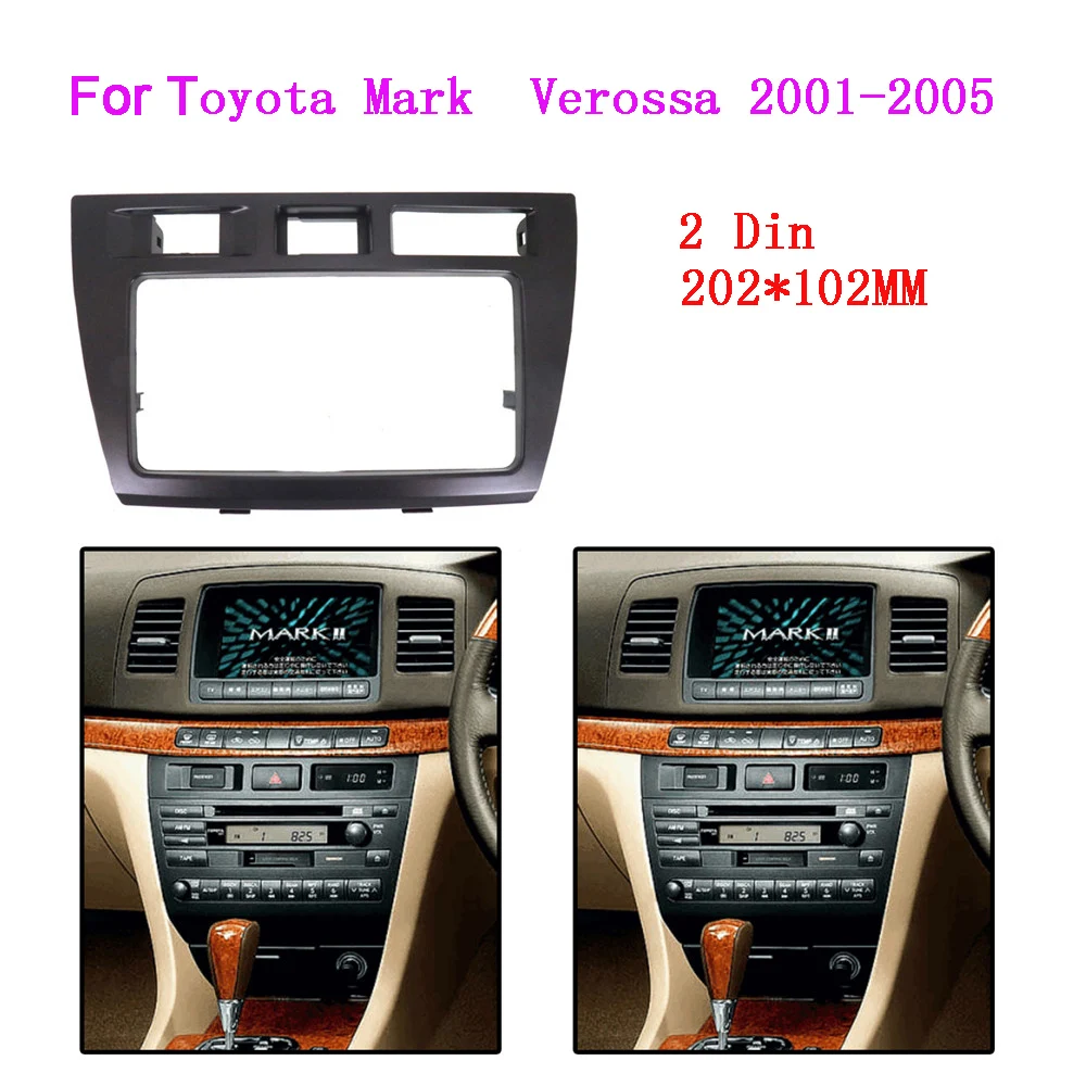 2 DIN Автомобильная радиоустановка Fascia подходит для TOYOTA Mark II JZX110 Verossa, стереосистема, установка Fascia CD, лицевая панель, рамка DVD
2 DIN Автомобильная радиоустановка Fascia подходит для TOYOTA Mark II JZX110 Verossa, стереосистема, установка Fascia CD, лицевая панель, рамка DVD