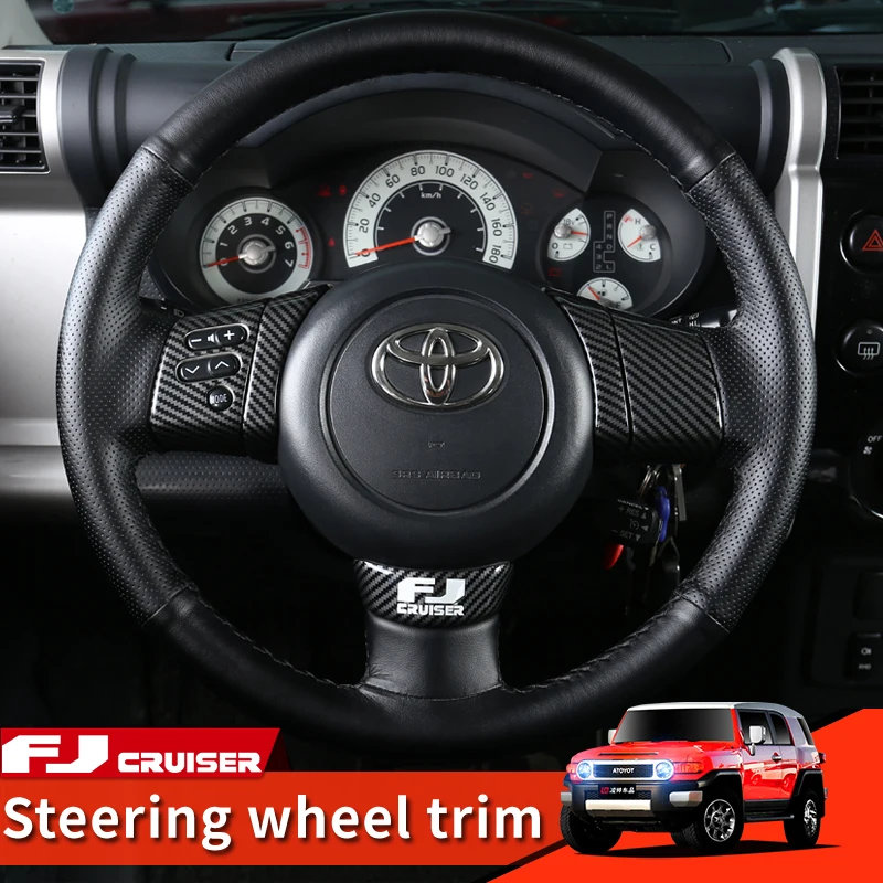 06-21 Year Toyota FJ Cruiser Accessories Interior Modification Steering wheel sequins decorative stickers
06-21 Year Toyota FJ Cruiser Accessories Interior Modification Steering wheel sequins decorative stickers