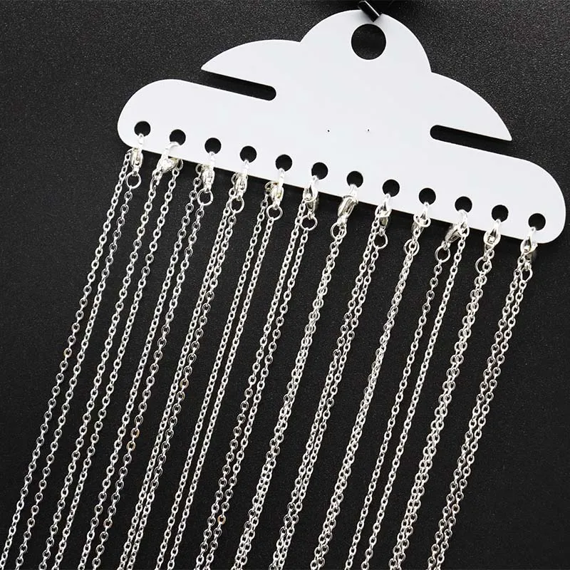 Mibrow 12pcs/pack 1.5mm KC Gold Silver Rolo Link Chains with Lobster Clasps Copper Link Chains for Bracelet Necklace Accessories
Mibrow 12pcs/pack 1.5mm KC Gold Silver Rolo Link Chains with Lobster Clasps Copper Link Chains for Bracelet Necklace Accessories