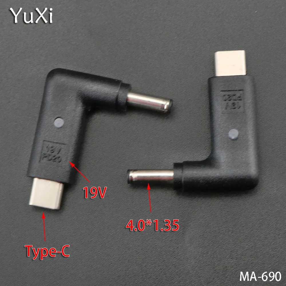 YuXi 1pcs/lot Type-C male to 4.0*1.35mm male Bullet Plug jack Charging Laptop Phone Adapter Connector 19V With lamp
YuXi 1pcs/lot Type-C male to 4.0*1.35mm male Bullet Plug jack Charging Laptop Phone Adapter Connector 19V With lamp