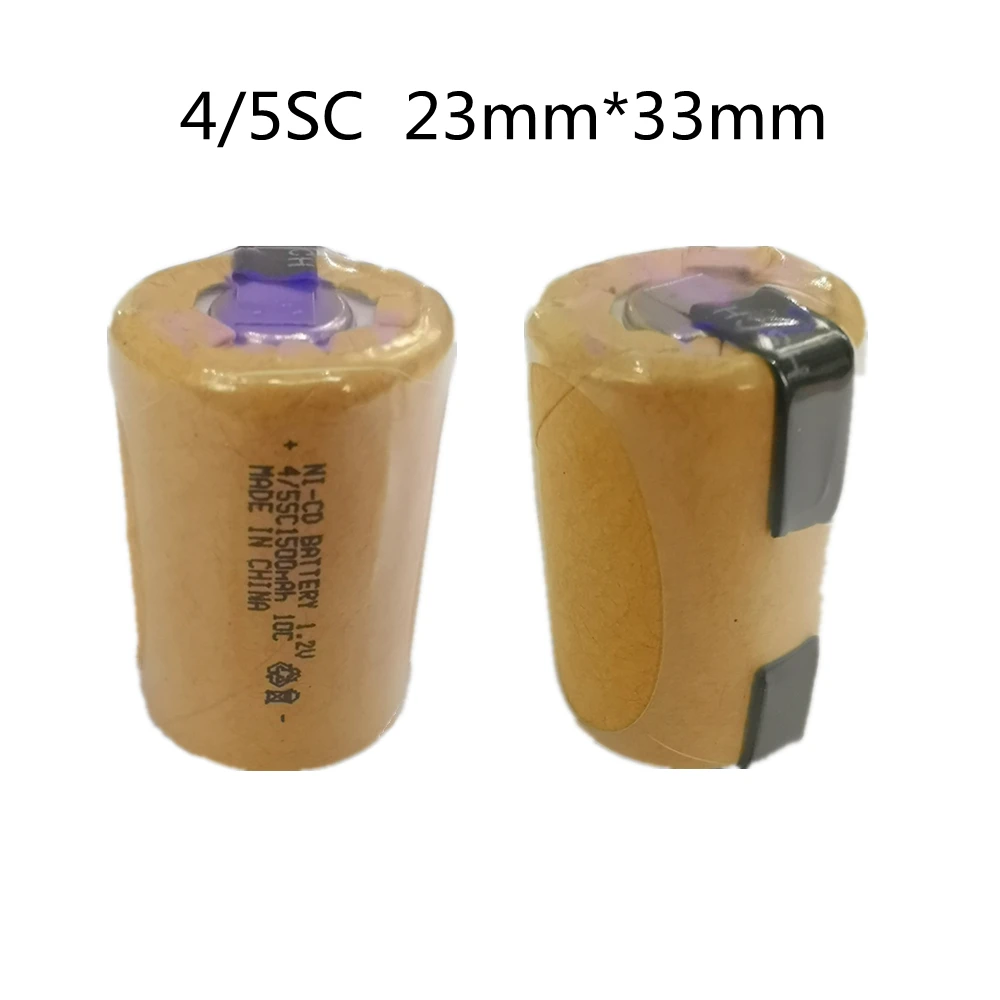 10-20pcs 4/5SC NI-CD accumulator 1.2V 1500mah Sub C Rechargeable Battery for DIY Screwdriver Electric Drill Flashlight Batteries
10-20pcs 4/5SC NI-CD accumulator 1.2V 1500mah Sub C Rechargeable Battery for DIY Screwdriver Electric Drill Flashlight Batteries