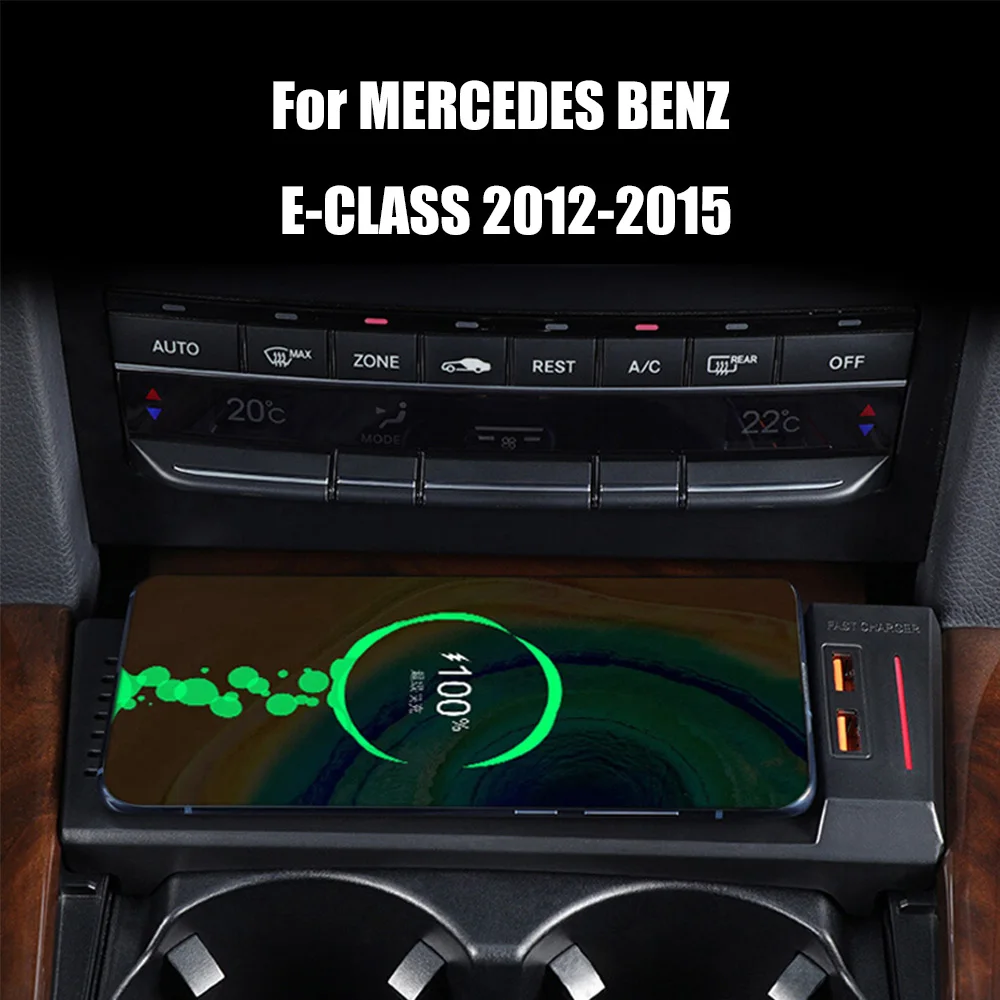 15W Car Wireless Charger Phone Charging Plate For Benz W212 E-Class E260 E300 2012 2013 2014 2015 Cigarette Lighter one Coil
15W Car Wireless Charger Phone Charging Plate For Benz W212 E-Class E260 E300 2012 2013 2014 2015 Cigarette Lighter one Coil